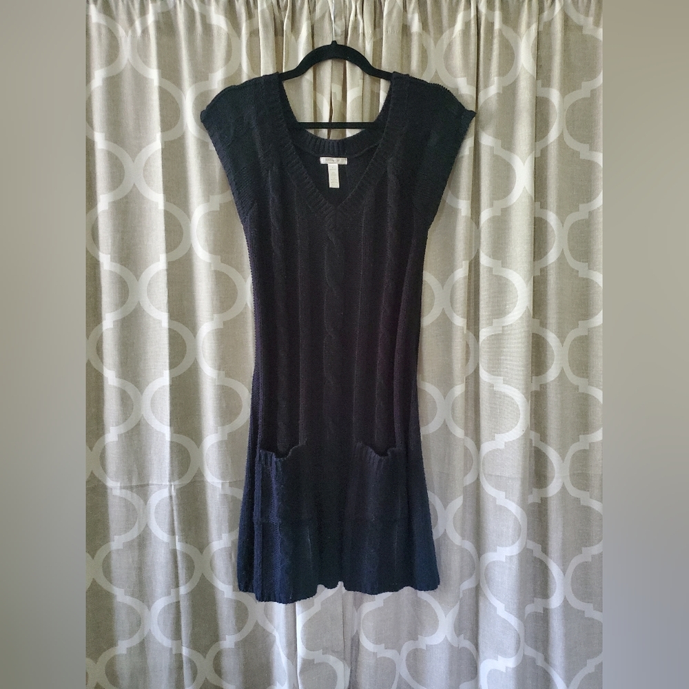 Black sweater dress